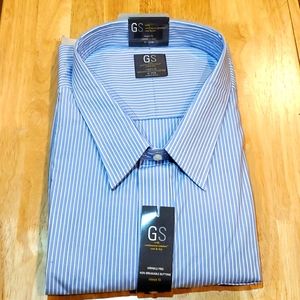 Men's GS 5XL/24 Blue Striped Long Sleeve